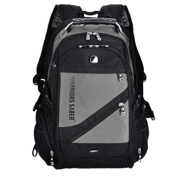KAWELL Unisex 16" Laptop Backpack with USB Charging Port, Gray