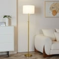 thumbnail image 1 of KAWOTI 64.5'' Adjustable Height Floor Lamp for Living Room Office, Modern Standing Floor Lamp with Pull-Chain Switch, Antique Brass, 1 of 7