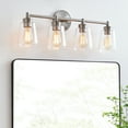 thumbnail image 1 of KAWOTI Bathroom Vanity Light over Mirror, Modern Wall Light with Clear Glass Shades(Brushed Nickel), 1 of 7