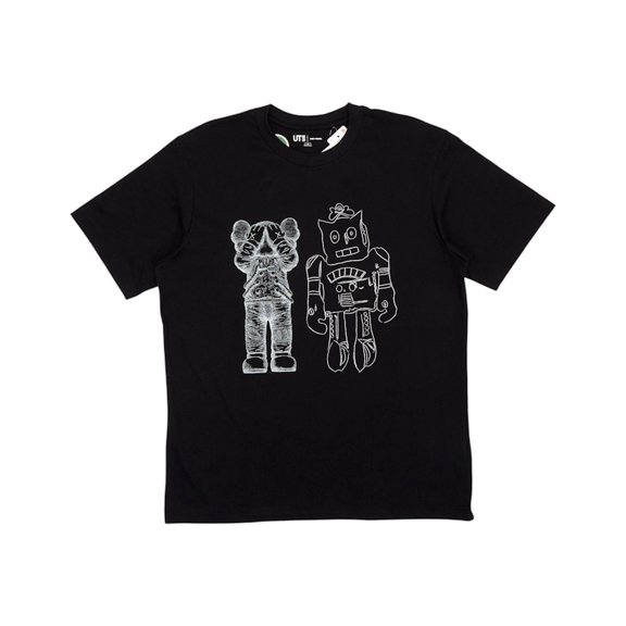 KAWS Unisex x Uniqlo Warhol UT Graphic 476351 T-shirt Black, from StockX