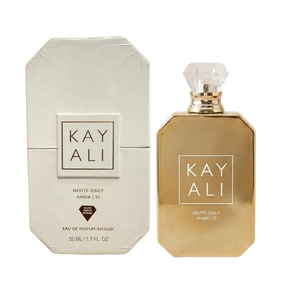 KAYALI Invite Only Amber 23 Eau de Parfum Intense, Amber Spicy Fragrance, Long-lasting Layering Luxury Perfume Spray, Signature Diamond-Shaped Middle Eastern Bottle, 1.7 fl oz
