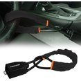 thumbnail image 1 of KAYCENTOP Car Steering Wheel Lock, Seat Belt Lock, Anti-Theft Device, Max 17 Inch Length, Small and Light-Weight, Multi-Functional, Fit Most Vehicle, SUV, Golf Cart Security (Black), 1 of 7