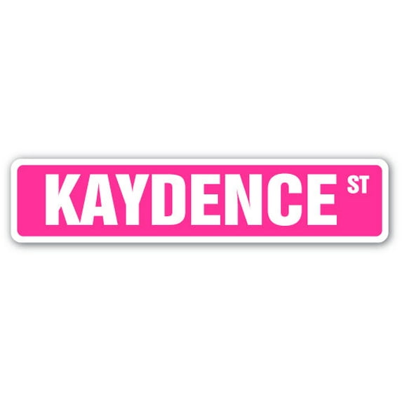 KAYDENCE Street Sign Childrens Name Room Sign | Indoor/Outdoor | 36" Wide