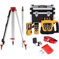 thumbnail image 1 of KAYESAMPRA Automatic Self Leveling Red Rotary Laser Level 500m Range Kit With 1.65M Tripod & Aluminum Grade Rod, 1 of 15