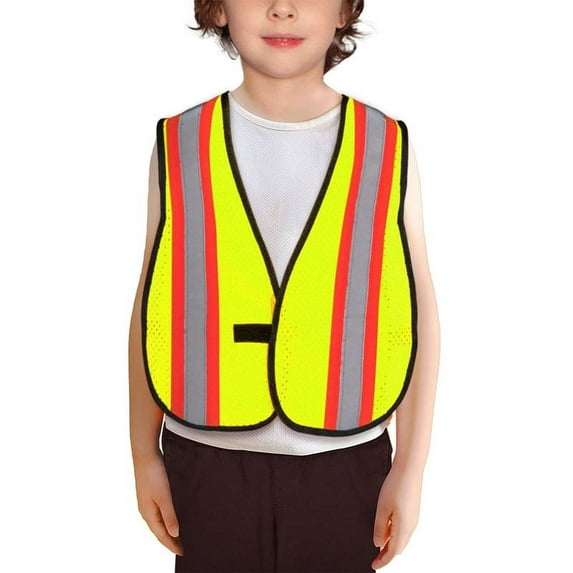 KAYGO Kids High Visibility Vests-5 Pack, Child Safety Vest Reflective with Hook and Loop,KGKID200
