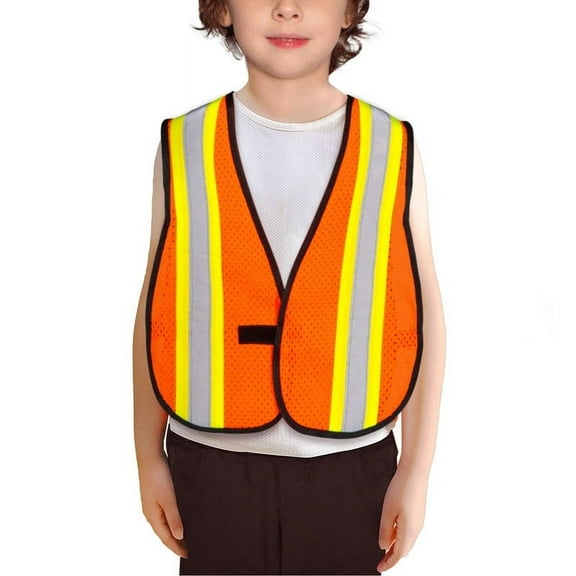 KAYGO Kids High Visibility Vests-5 Pack, Child Safety Vest Reflective with Hook and Loop,KGKID200