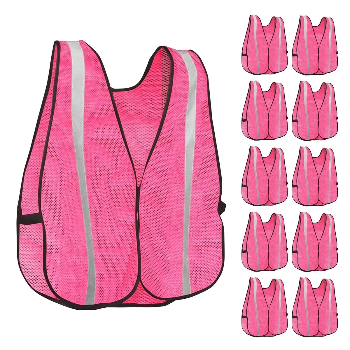 KAYGO Reflective High Visibility Safety Vest, KG0008-10 Silver Stripe, for Men and Women