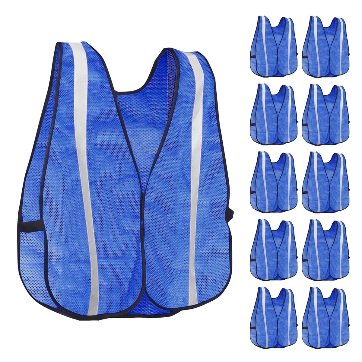 KAYGO Reflective High Visibility Safety Vest, KG0008-10 Silver Stripe, for Men and Women