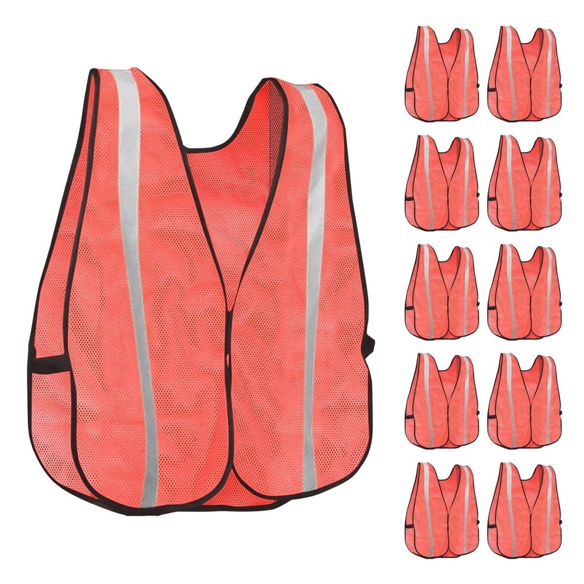 KAYGO Reflective High Visibility Safety Vest, KG0008-10 Silver Stripe, for Men and Women