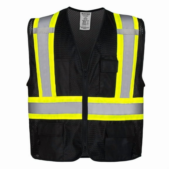 KAYGO Safety Vest with Pockets - High Visibility Reflective Vest ANSI Class 2 Construction Vest