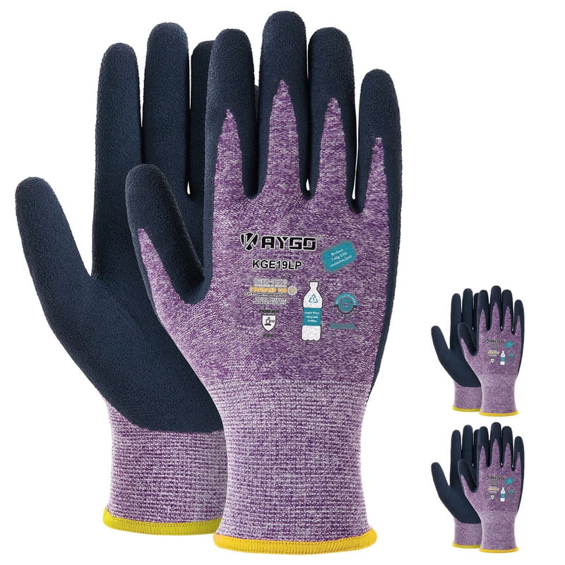 KAYGO Work Gloves for Women, Eco Friendly Safety Work Gloves with