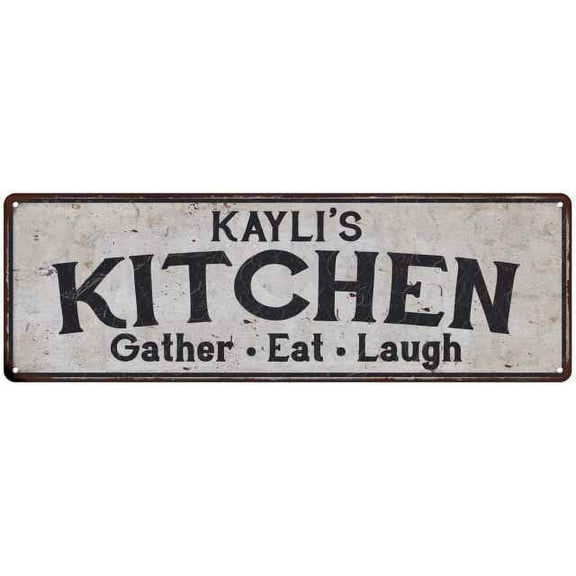 KAYLI's Kitchen Rustic Chic Decor Gift 6x18 Sign 106180051309