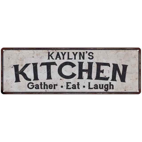 KAYLYN's Kitchen Gift Rustic Chic Decor Gift 6x18 Sign 206180051522