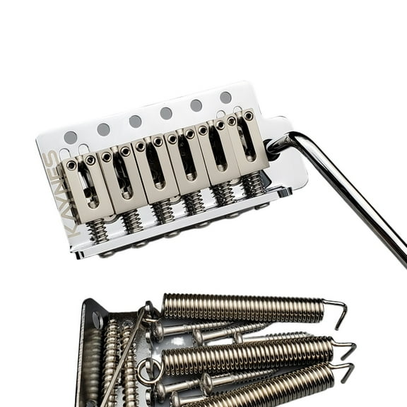 KAYNES 52.5MM Type ST Electric Guitar Tremolo System Bridge With Zinc or Brass Block for ST Guitar Chrome Silver Gold KY01