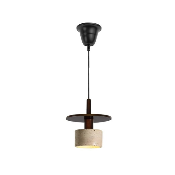 KAYYELAMP 1 Pcs Ceiling Light Conversion Pendant E26 Base Connections Walnut & Stone Shade Tri-Color Lighting Vintage Style Adjusted 3.2ft Wire Conversion Kit for E26 Spot Lamp