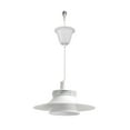 thumbnail image 1 of KAYYELAMP 1 Pcs Ceiling Light Convert Pendant E26 Base Connections Dia 13.7" White Metal Shade 3.2ft Cord Conversion Kit for E26 Spot Lamp Modern Style, 1 of 4
