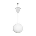 thumbnail image 1 of KAYYELAMP 1 Pcs Ceiling Light Convert Pendant E26 Base Connections White Rounded Paper Shade 3.2ft Cord Conversion Kit for E26 Spot Lamp Modern Style, 1 of 4