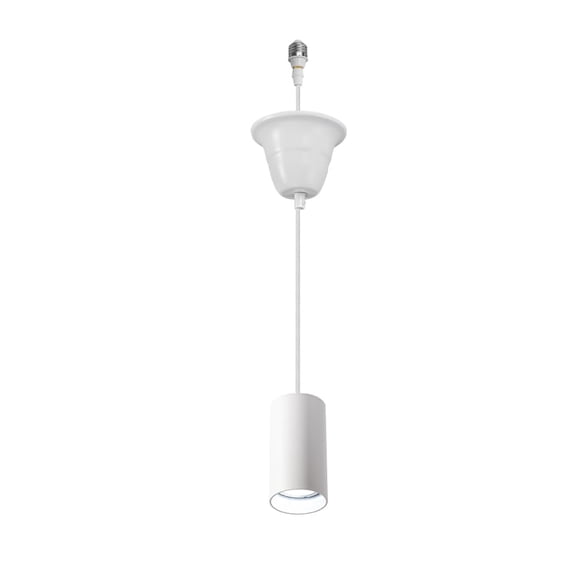 KAYYELAMP 1 Pcs Ceiling Lights Conversion GU10 Dimmable Spot Lamp Pendant E26 Base Connections Adjusted Wire Length White Metal Modern Style Conversion Kit for E26 Ceiling Lamp Fixture