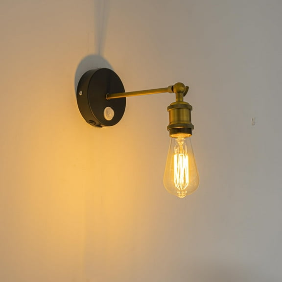 KAYYELAMP 1 Pcs Motion Sensor Light Hardwired Adjustable Angle Wall Light for Entrance Hallway Toilet Stairs Bulb Included