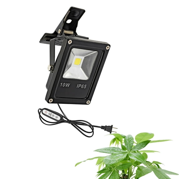 KAYYELAMP 10W Spot Lamp Clamp Mount Full Spectrum Plant Growing Light 5.9 Ft Plug in Cord Timer Switch for Indoor Plants Promote Plant Growth