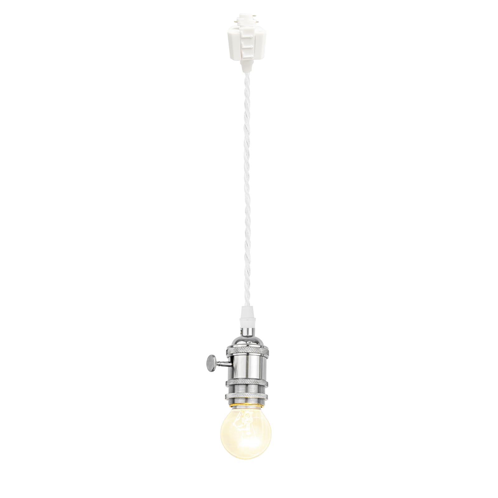 KAYYELAMP 2.88Feet Corded Track Lighting E26 Sliver Mini Base with ...