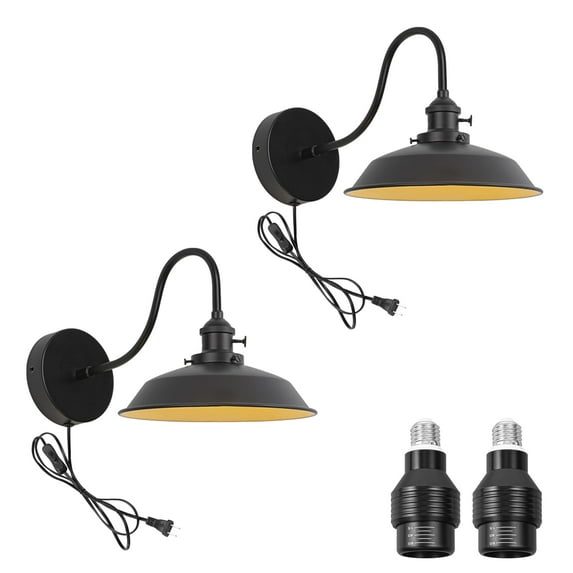 KAYYELAMP 2-Pack Hook Mounted Plant Light Full Spectrum 4500K 10W Adjusted Light Beam Range 15-60° Industrial Style Goose Neck Wall Lamp for Flowers Growing Indoor Plants