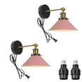 thumbnail image 1 of KAYYELAMP 2-Pack Hook Type Wall Mounted Plant Light for Indoor Growing Full Spectrum 4500K 10W Adjusted Angle & Light Beam Range 15°-60° Vintage Pink Wall Lamps for Plants Flowers, 1 of 7