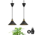 thumbnail image 1 of KAYYELAMP 2 Pcs Ceiling Lights Conversion Pendant Light E26 Base Connections Adjusted Wire Length Full Spectrum 10W 4500K Natural Warm Light Plant Lighting for Indoor Growing, 1 of 7
