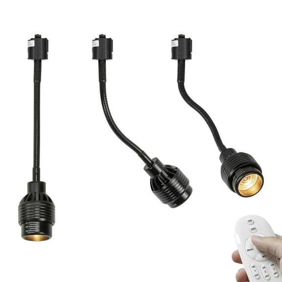 KAYYELAMP 3-Pack Halo System Adjustable Angle Flexible Track Lighting 7W Dimmable Remote Spot Light Vintage Design Focus Lighting for Wall Painting Gallery Loft