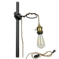 thumbnail image 1 of KAYYELAMP Adjustable Vintage Hanging Light 9.8FT Dimmer Switch Brown Twisted Plug Cord, E26 Gold Switch Base, Telescopic Pole or Pipe Clamp Mount for Kitchen Porch, 1 of 5