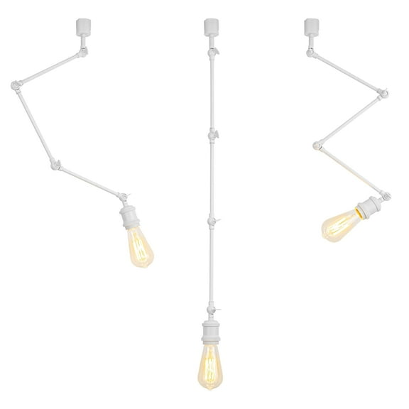 KAYYELAMP Adjusted Angle Direction E26 Base Tracking Light Vintage Design Whole Black Metal Customization Track Lamp for Background Gallery Store Loft Set Three