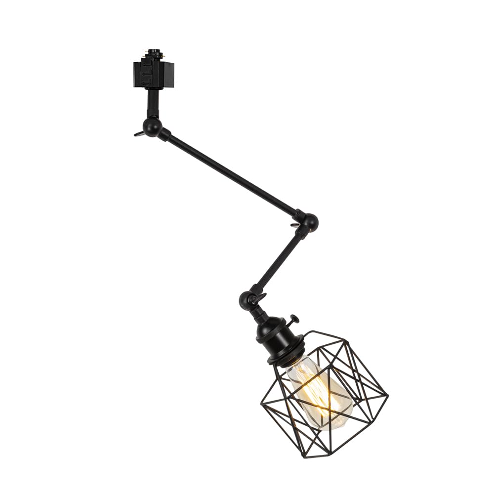 KAYYELAMP Adjusted Angle Direction H-Type Track Light Black E26 Base ...