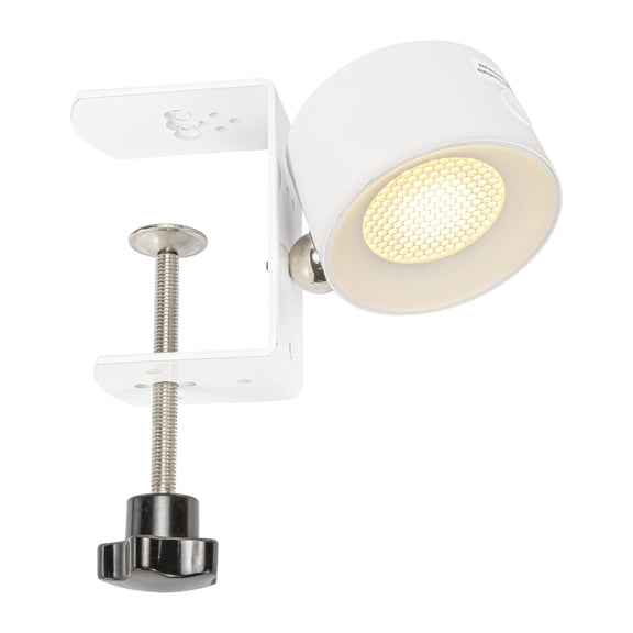 KAYYELAMP  Clip-on Touch Switch Light Rechargeable Dimmable Spotlight Removable Convenient Magnetic 360 Rotating White Metal Wall Sconce Simple Design for Reading Rental House Bedsides