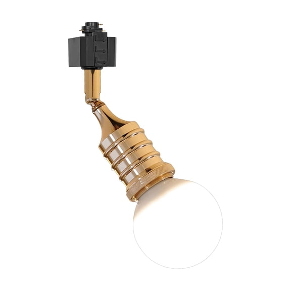 KAYYELAMP  French Gold E26 Base Halo System Adjustable Titl Angle Track Lighting Modern Design for Farmhouse Kitchen Sink Gallery Loft(No Bulb, Track)