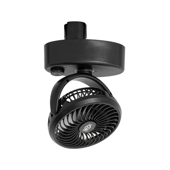 KAYYELAMP H-Type Track Ceiling Adjustable Wind Speed Mini Fan Black Easy To Install Adjustable Angle Simple Design For Home Kitchen