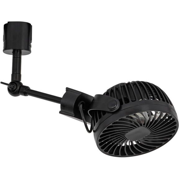 KAYYELAMP H-Type Track Ceiling Fan Easy To Install Adjustable Angle Simple Design Total Height 14.5" For Home Kitchen Counter