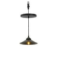 thumbnail image 1 of KAYYELAMP Hanging Light E26 Connection Black Metal Lampshade E12 Base 3.2Ft Cord Vintage Style Pendant Light Replacement Downlight For Kitchen Island Office(No Bulb), 1 of 6