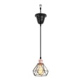 thumbnail image 1 of KAYYELAMP Hanging Light E26 Connection Rose Gold Base Metal Hollow Shade Retro Pendant Lamp Replacement Downlight for Kitchen Island Dining Table Stairs(No Bulb), 1 of 7