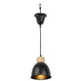 thumbnail image 1 of KAYYELAMP Hanging Light Retro Design Wooden Base Black Metal Shade E26 Connection Pendant Lamp Replacement Downlight for Kitchen Dining Table Loft(No Bulb), 1 of 7
