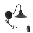 thumbnail image 1 of KAYYELAMP Hook Mounted Plant Light Full Spectrum 4500K 10W Adjusted Light Beam Range 15-60° Industrial Style Goose Neck Wall Lamp for Flowers Growing Indoor Plants (DZ22x6), 1 of 5