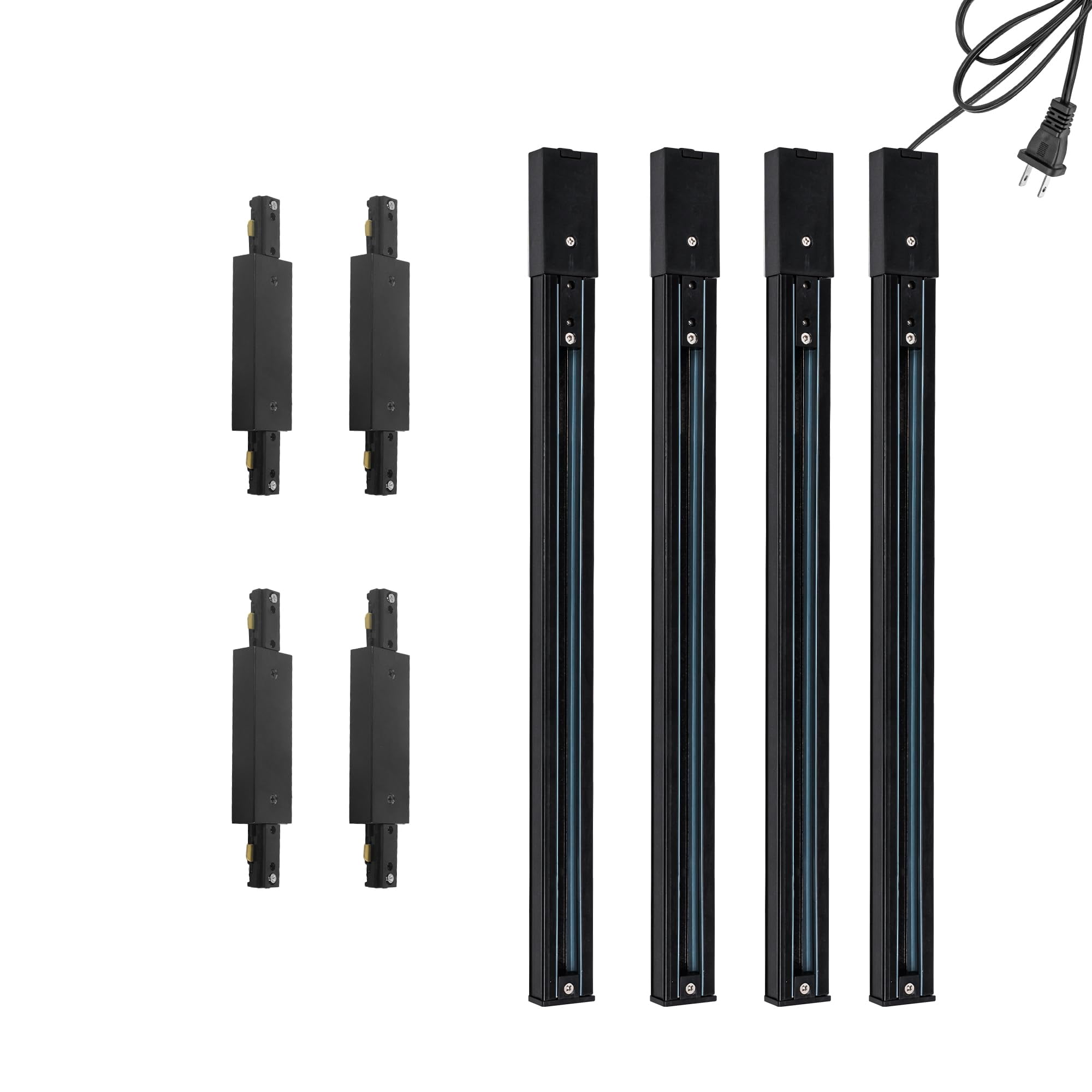 KAYYELAMP J System Track Lighting Rails Kit 6.5Ft(1.6ft x4) Track Rails ...