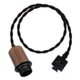 thumbnail image 1 of KAYYELAMP J-Type Total Length 11.8in Track Pendant Light E26 Brown Wooden Base Vintage Design for DIY Kitchen Sink Living Room(No Bulb, Track), 1 of 7