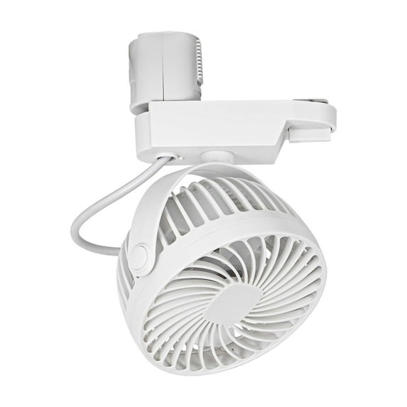KAYYELAMP J-Type Track Ceiling White Mini Fan Easy To Install Adjustable Angle Simple Design For Home Kitchen Counter