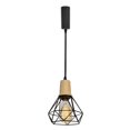 thumbnail image 1 of KAYYELAMP J-Type Track Lamp Log Base Metal Hollowing Shade Adjusted Cord Vintage Track Pendant Light for Kitchen Dining Table Loft(No Bulb, Track), 1 of 7