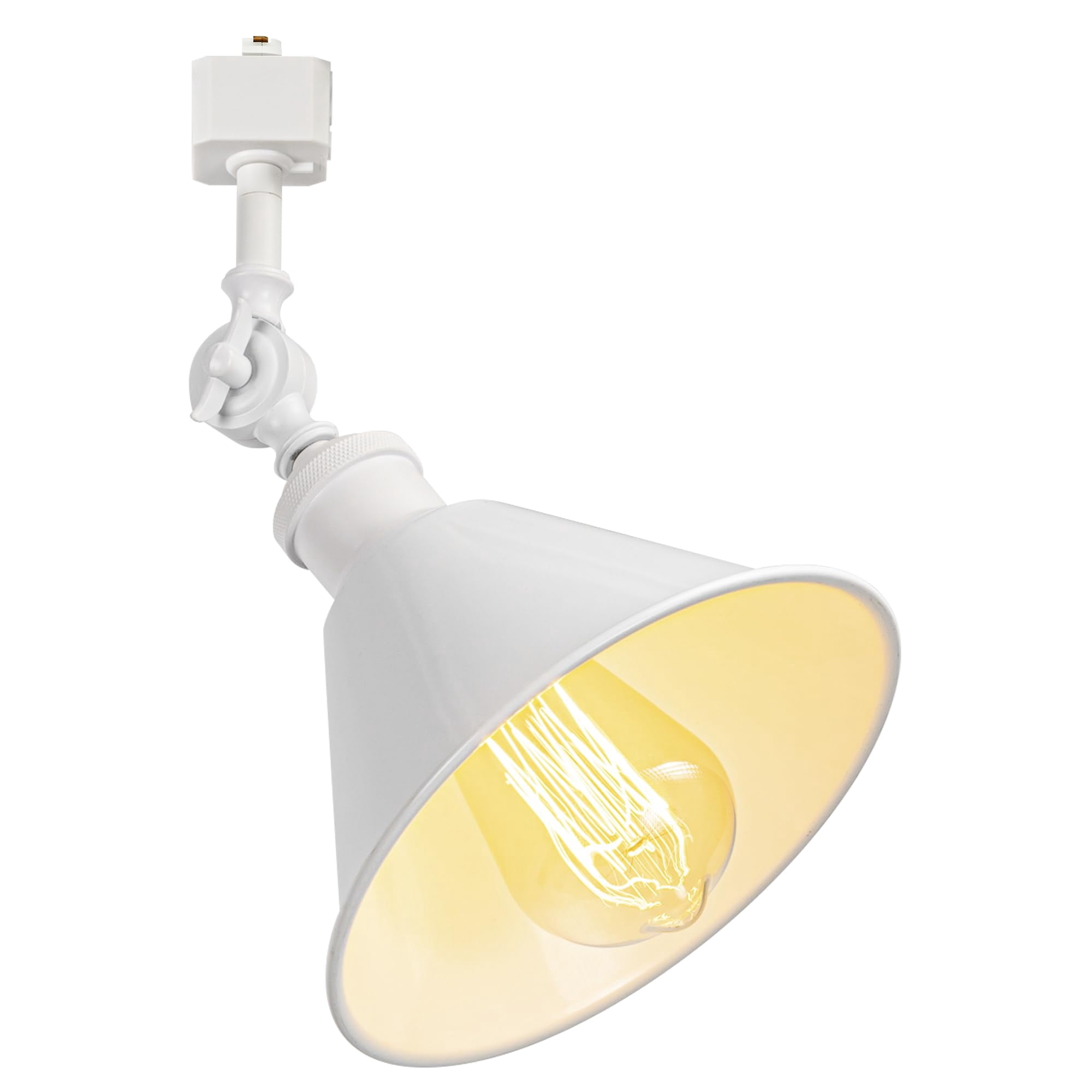 KAYYELAMP Minimalist White with Shade H-Type Track Lighting E26 Base Adjustable Angle Direction For Home Office 1 Pcs