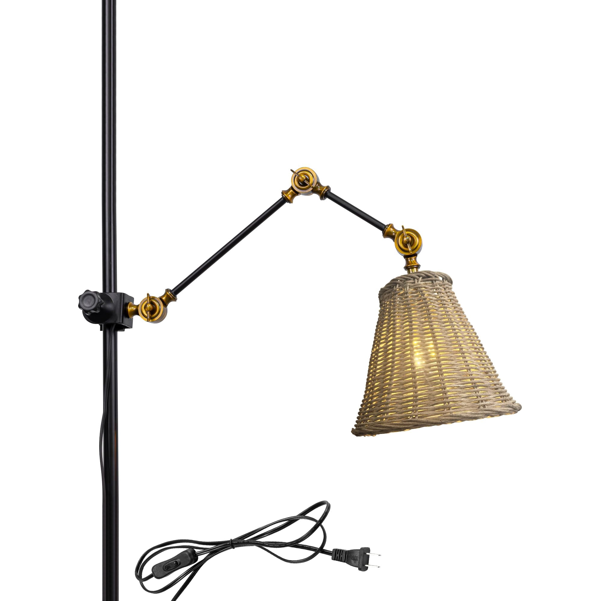 KAYYELAMP Plug in Cord Clamp Lamp Adjusted Angle Clip Light Vintage ...