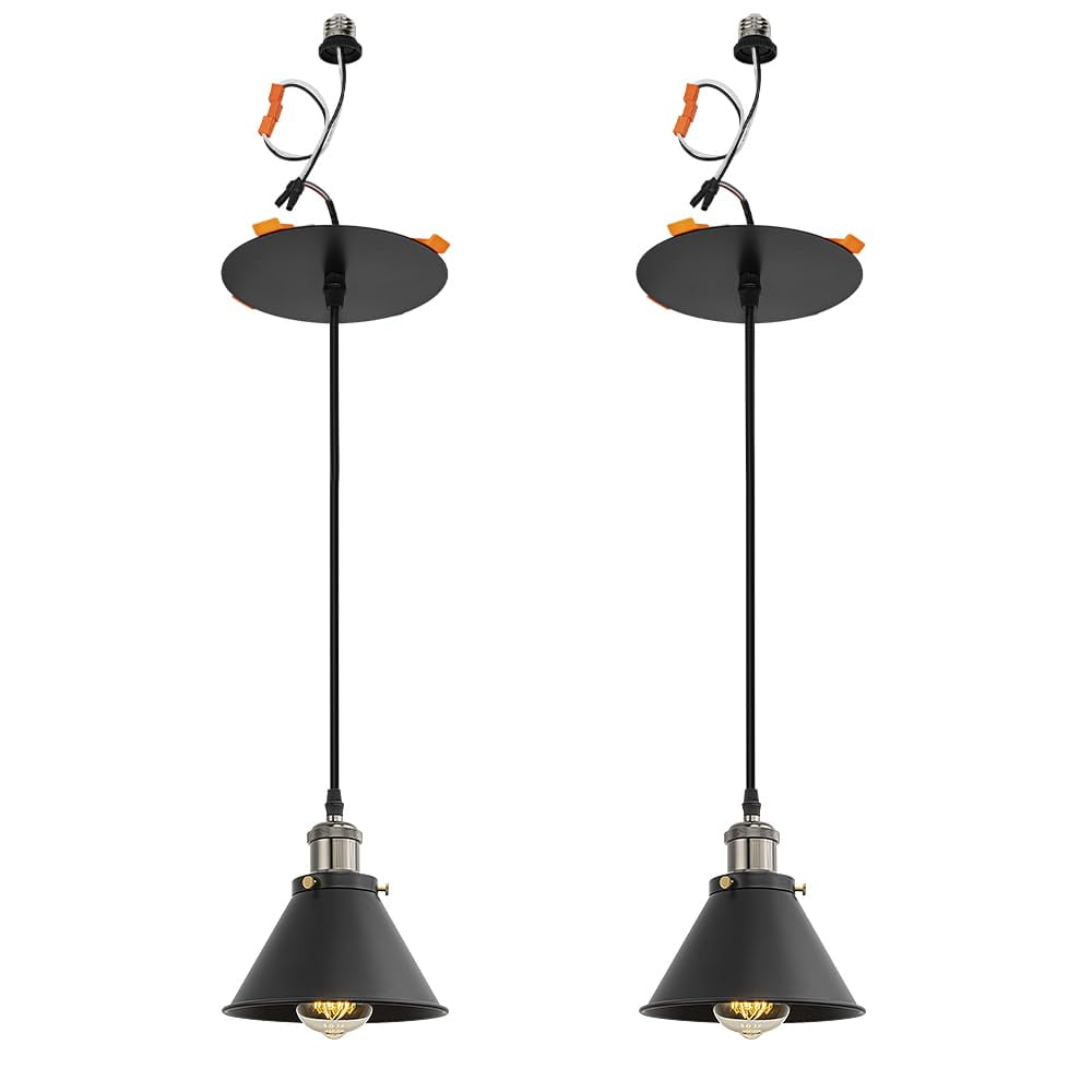 KAYYELAMP Recessed Retrofit Pendant Lighting Conversion Kit E26 Power ...