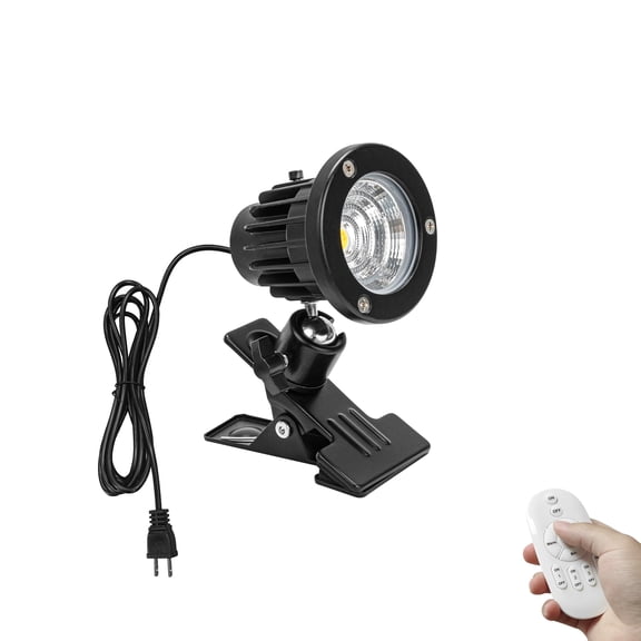 KAYYELAMP Remote Dimming Waterproof Landscape Clip Spot Light 9.8 Feet Plug in Cord Adjusted Direction Freely for Signboard Fence Indoors Outdoors Focused Light