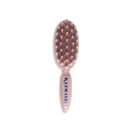 KAZMALEJE Kurls Plus Wide Tooth Paddle Brush, Rose