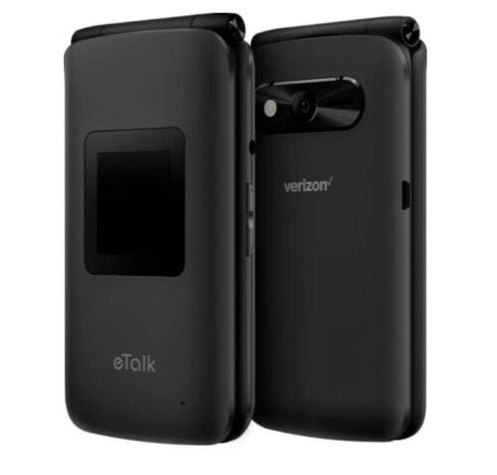 KAZUNA eTalk F119 4GB Flip Phone (Unlocked), Black